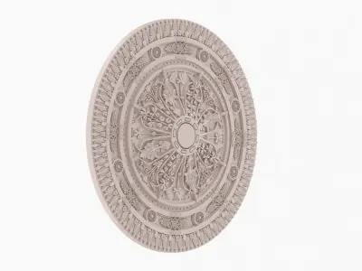 Classic Ceiling Medallion 33 3D model