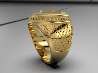 coffin ring 3D print model