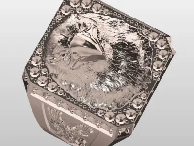 Eagle ring  Free 3D print model