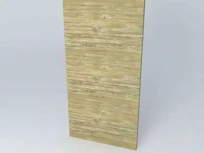 4 x 8 wood wooden plank Free 3D model