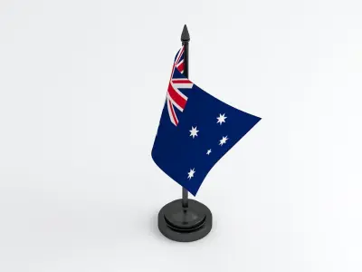 Table Flag Australia 3D model