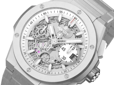 Hublot Big Bang Integranted 42mm White Luxury Watch 3D model
