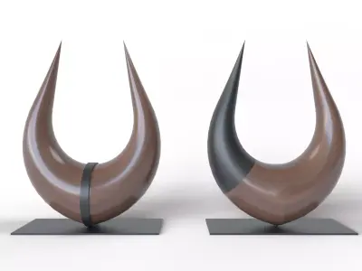 Horn Statue 3D model