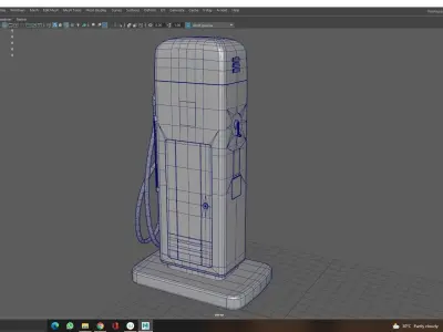 Fuel Machine Low-poly 3D model