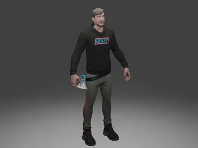 Mr Beast 3D model