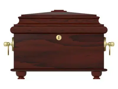 Decorative Wooden Box 3D model