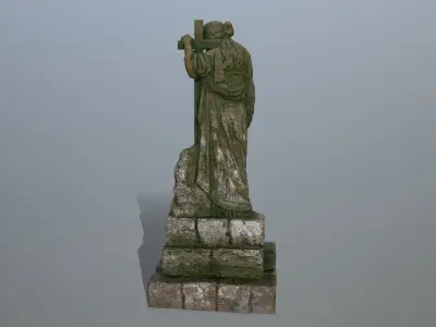statue 5 Low-poly 3D model