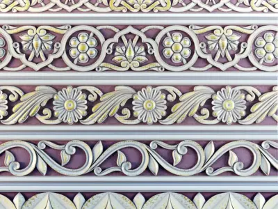 Detailed Cornice Collection - Vol 01 - 8 Item 3D model