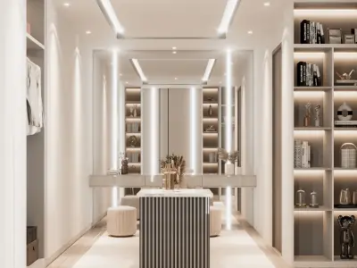  Modern luxury style bedroom 3D model 3D model