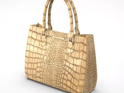 Leather bag Low-poly 3D model