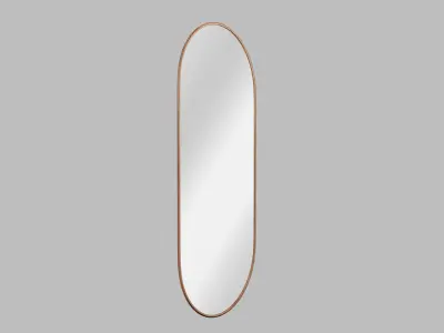 Capsule shape Wall Mirror Low-poly 3D model