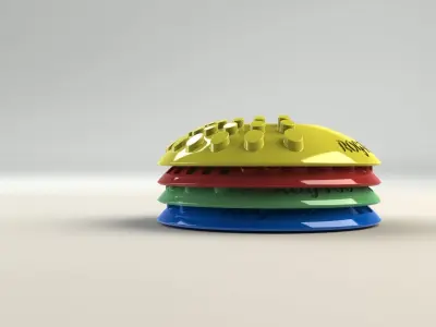 Rog-Toc plastic disc with hole in middle Free 3D model