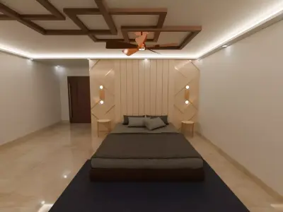 Realistic Bedroom Interior  3D model