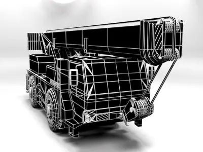 LIEBHERR MOBILKRAN LOWPOLY Low-poly 3D model