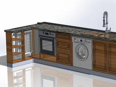 Kitchen Cabinet Desgn 3D model