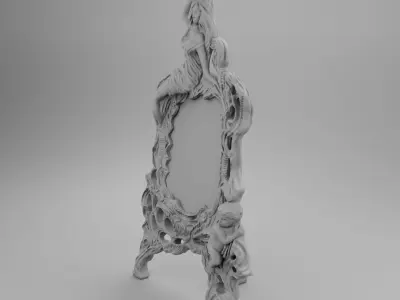 Medieval mirror 3D print model