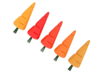 Carrot Marzipans Set 3D model