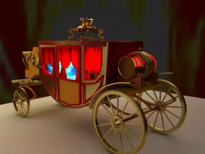 Chinese carriage 3D model