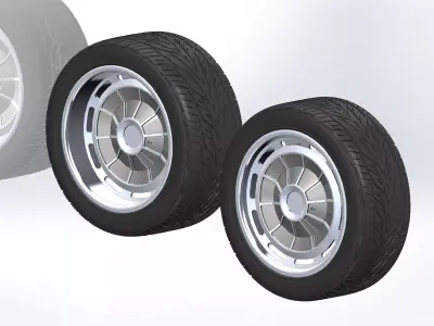 Custom wheels Raceline Impala for your scale model 3D print model