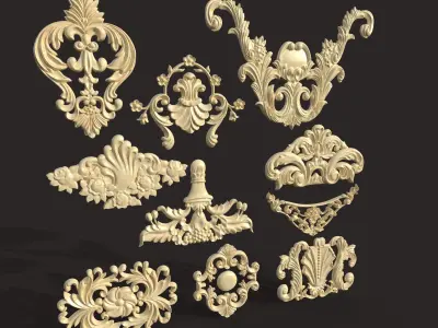 Ornament Kitbash  3D model