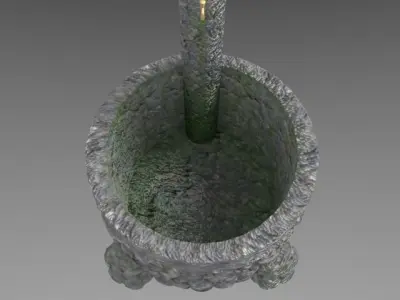 Stone Fountain 3D model