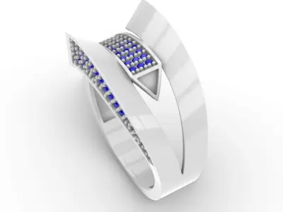Jewelry Diamond Ring Model RG38 Free 3D print model