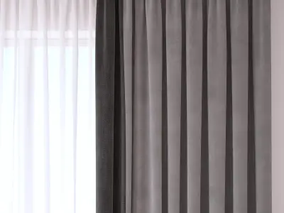 Set 94 Curtains 3D model