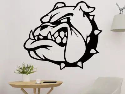 Symbol Dog Head Wall Art 3D print model