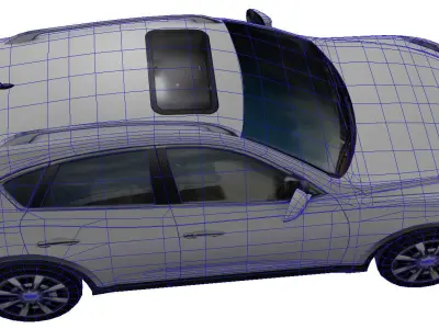 Infiniti QX 50 Low-poly 3D model