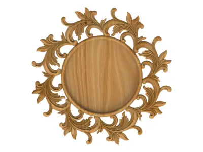 Carved picture frame STL 3D model order
