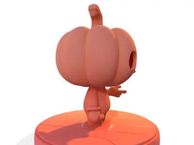 Chibi Pumpkin 3D print model