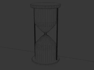 Hourglass PBR 3D model Low-poly 3D model