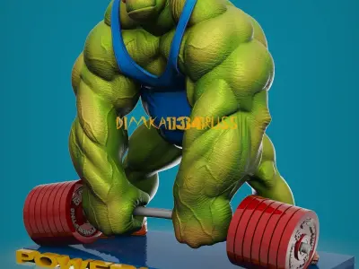 monkey hulk 3D print model