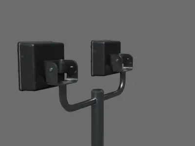 Football Soccer Light Reflector Low-poly 3D model