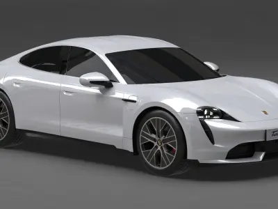 Porsche Taycan 2020 No Interior 3D model