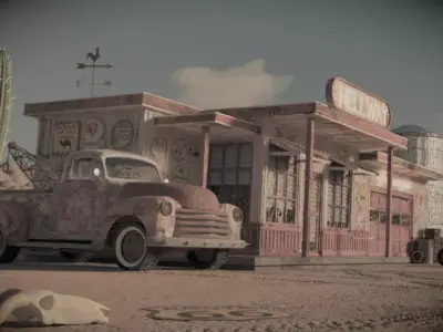1950s pickup 3D model