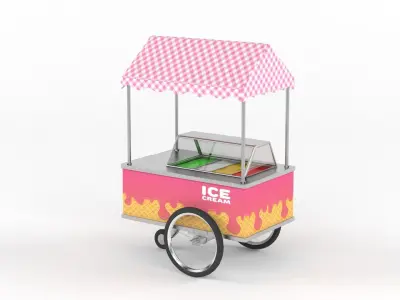 Food Carts Collection 3D model
