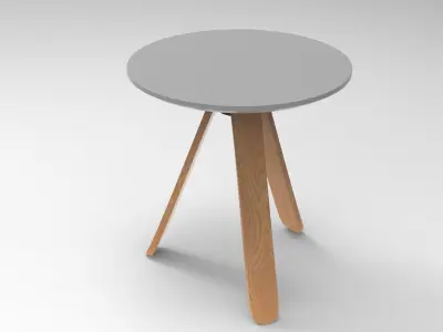 Ocean Table Low-poly 3D model
