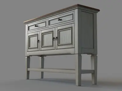 Pike And Main Accent Console 3D model