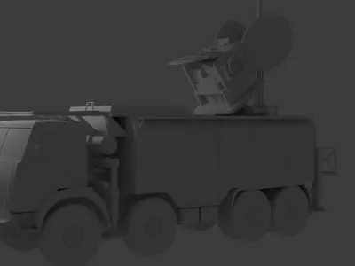 Krasnuha-4 Anty Drone EWS Low-poly 3D model