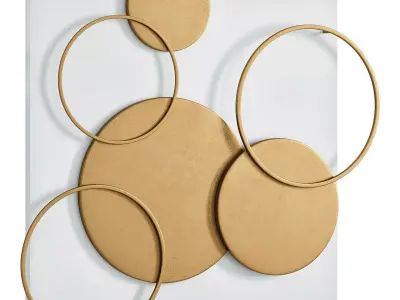 Uttermost Adagio Disk Wall Decor 3D model