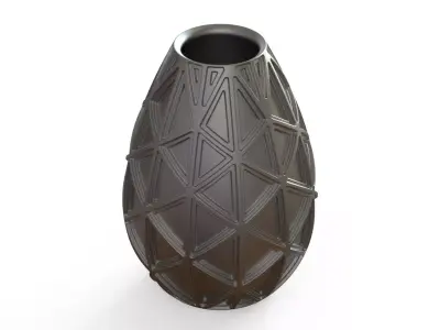 Golden vase Free 3D model