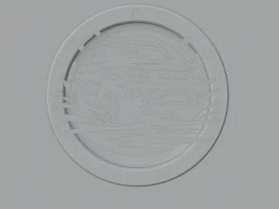 UNIQUE CAR KEYCHAIN - 3D PRINTED DESIGN 3D print model