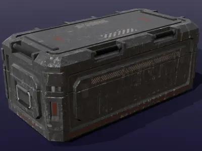 Container 3D Model  Low-poly 3D model