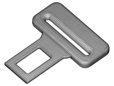 Baby Car Seat Buckle Toy 3D model