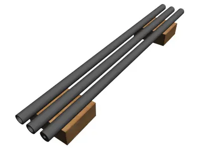1 2in Pipe 3D model