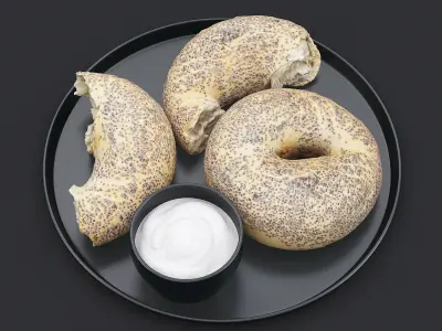 Bagel Plate 3D model