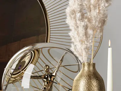 Decorative set v3 3D model