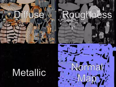 Steampunk Insect Drone model pack Low-poly 3D model