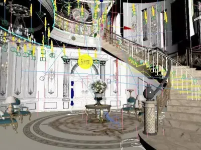 Hall classic style  3D model